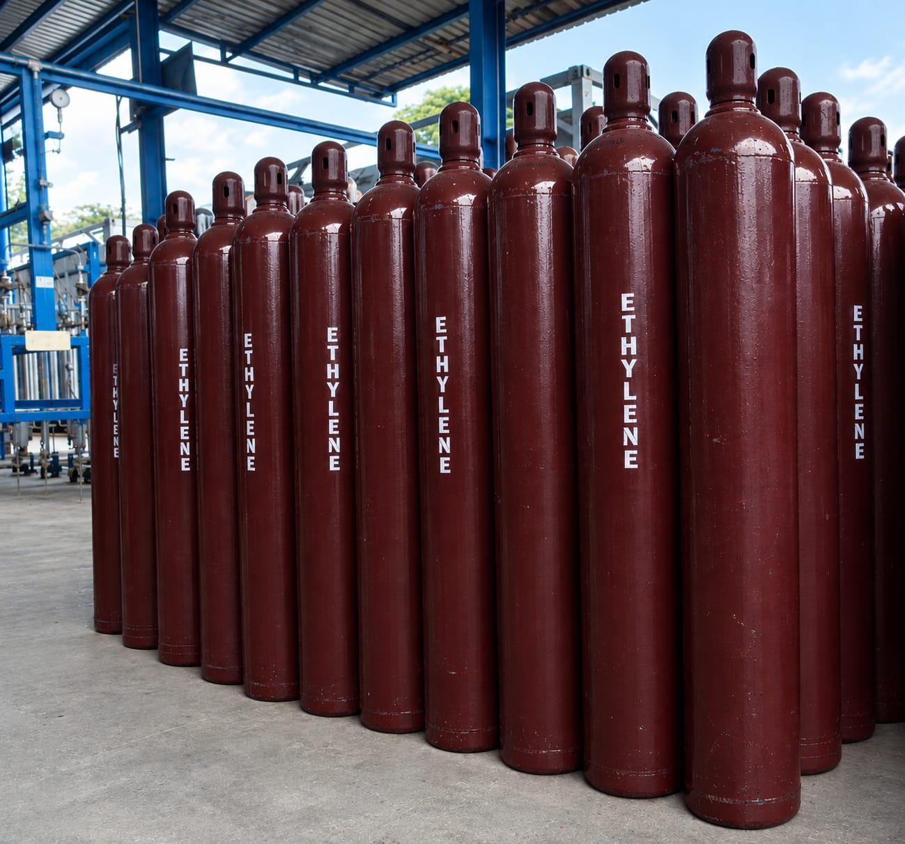 Ethylene gas cylinders