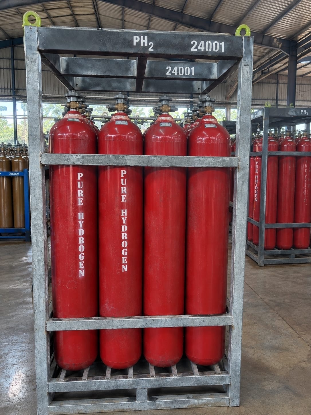 Hydrogen gas cylinders