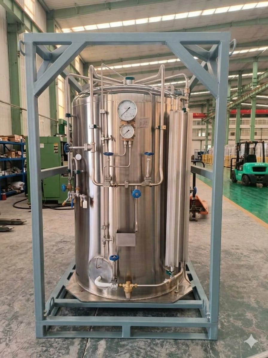 Liquid Argon gas cylinders