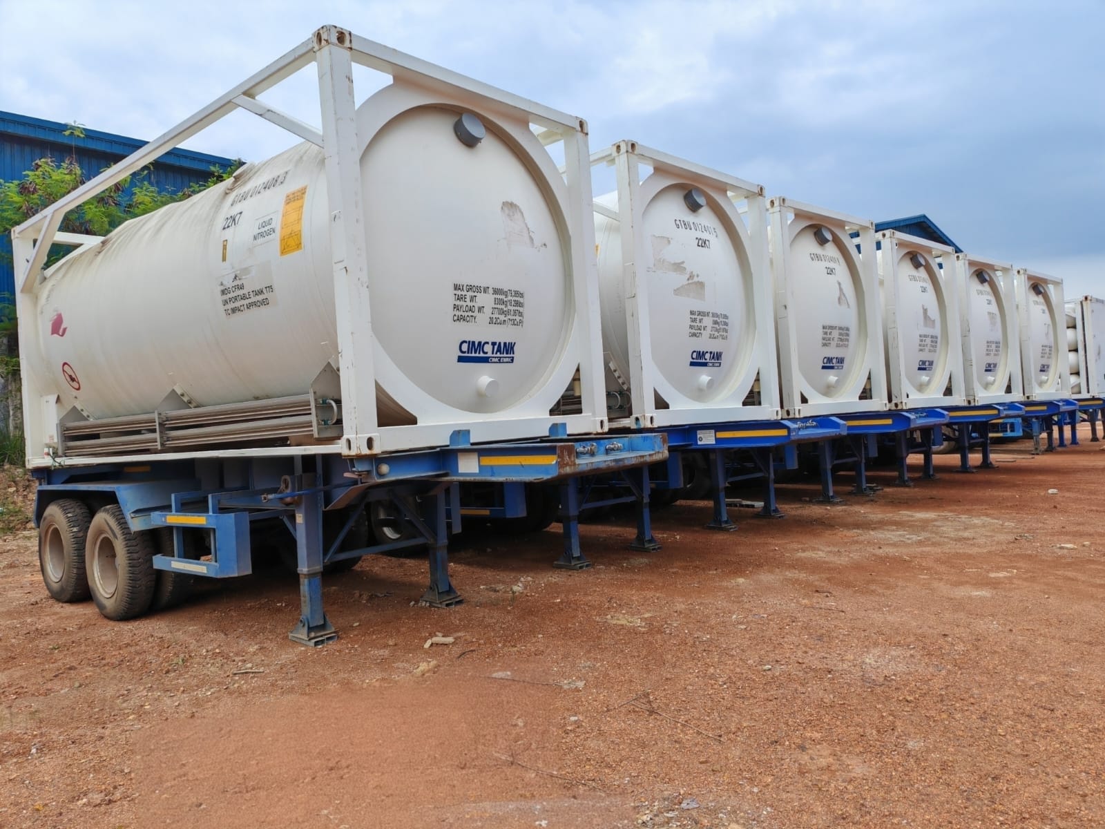 Liquid Oxygen gas cylinders