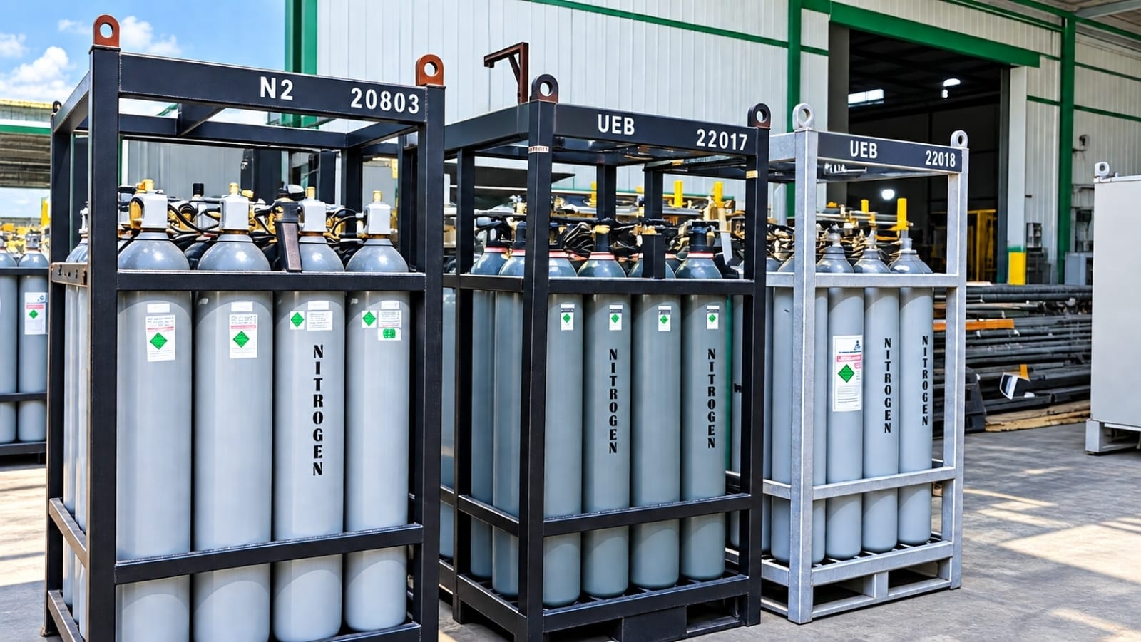 Nitrogen gas cylinders
