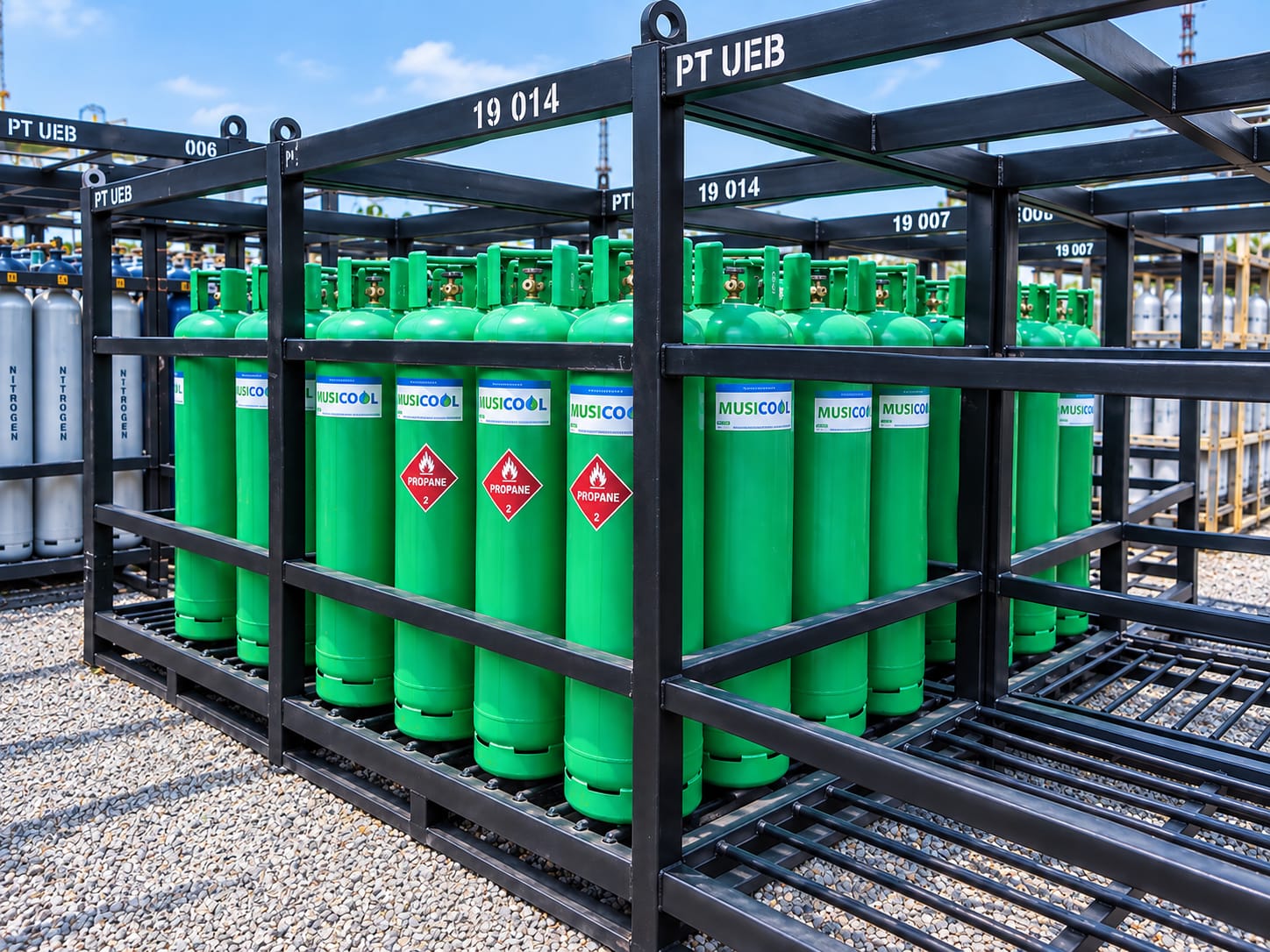 Propane gas cylinders